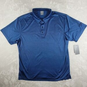 Callaway Opti-Dri Polo Shirt Men's XL Blue‎ Striped Stretch Golf Breathable NWT